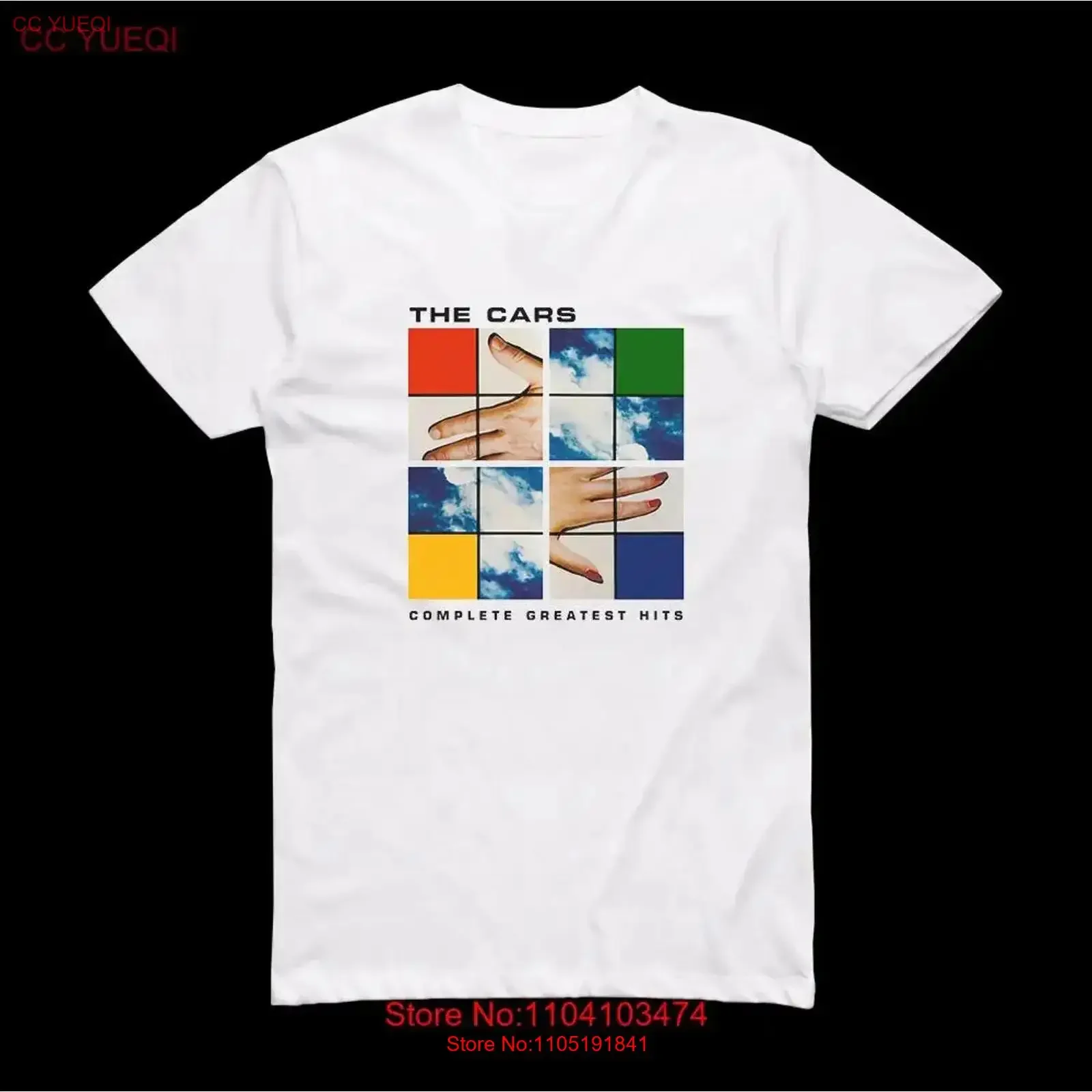 The Cars Complete Greatest Hits Album Cover T Shirt White S 5XL MR435 vintage Washed designer clothes Comfortable Versatile