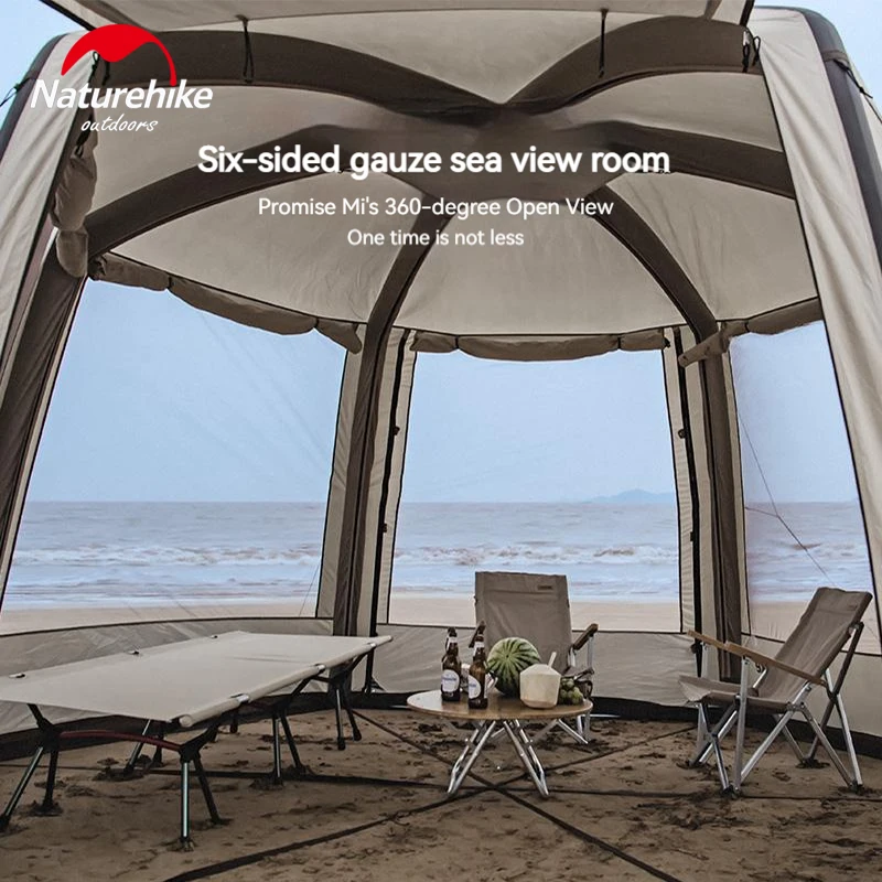 Naturehike Cloud Nest шестиугольная воздушная палатка купольная надувная беседка навес для пляжа и кемпинга водонепроницаемая палатка для пикника на открытом воздухе 15D Naturehike Cloud Nest шестиугольная воздушная палатка купольная надувная беседка навес для пляжа и кемпинга водонепроницаемая палатка для пикника на открытом воздухе 15D