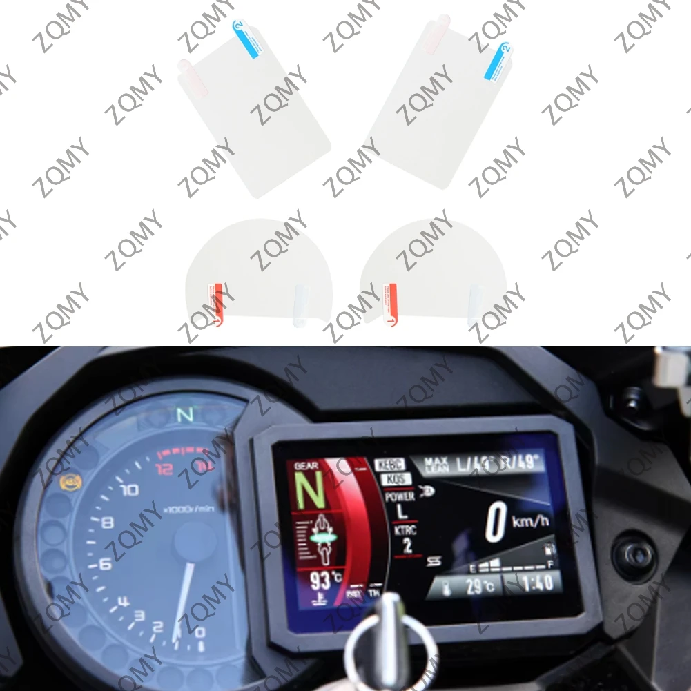 2Pcs Motorbike Speedometer Screen Protective Film Scratch Protection For Kawasaki Versys 1000 H2 SX SE 2019 2020 2021