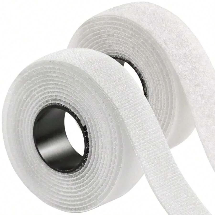 

6 FT X 3/4 Inch Strips With Adhesive For Fabric No Sew Stick On For Fabric Sticky Back For Clothes Curtains - Heavy Duty Double