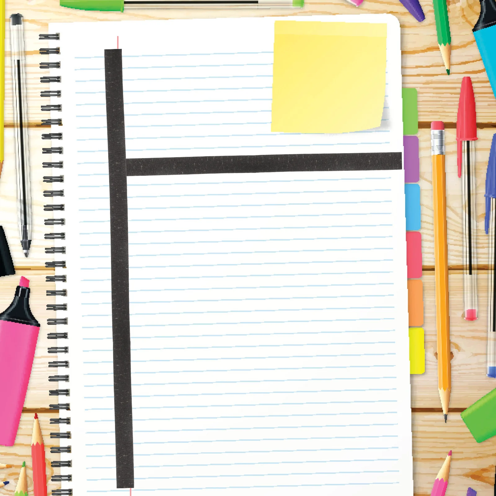 10 rollos de cinta adhesiva DIY, cinta Washi negra resistente a altas temperaturas grabable para pintar manualidades de protección de pared de coche