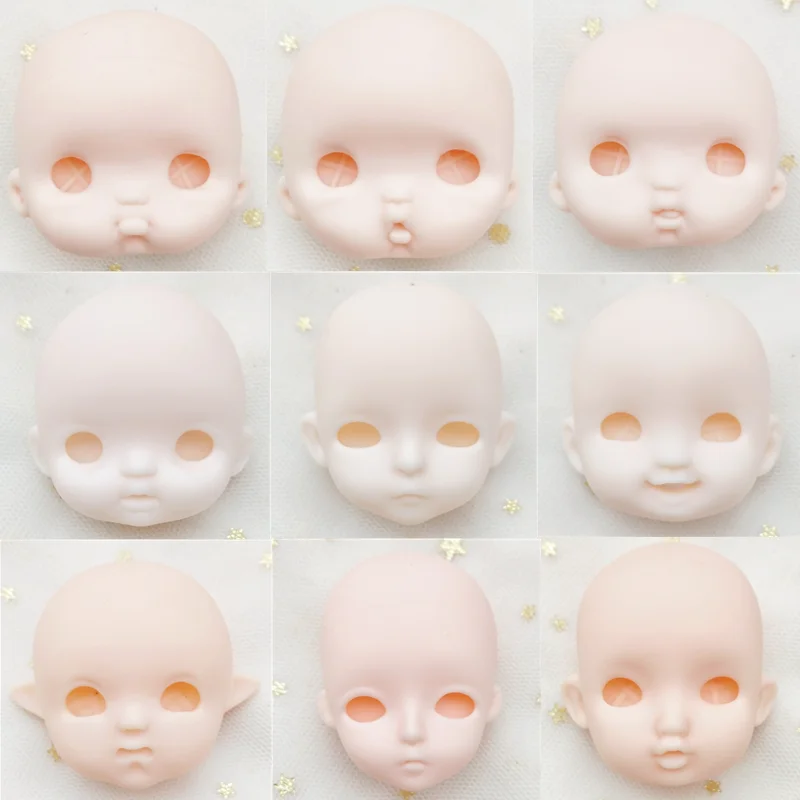 8/12 Points Doll Head-body Replacement Eye Modification Hair Style Solid Multi-joint Can Be Disassembled Moved Doll Simple Body