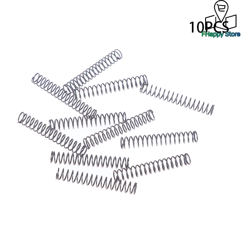 10PCS Wire Diameter 0.4mm Miniature Ballpoint Pen Refill Steel Small Compression Springs