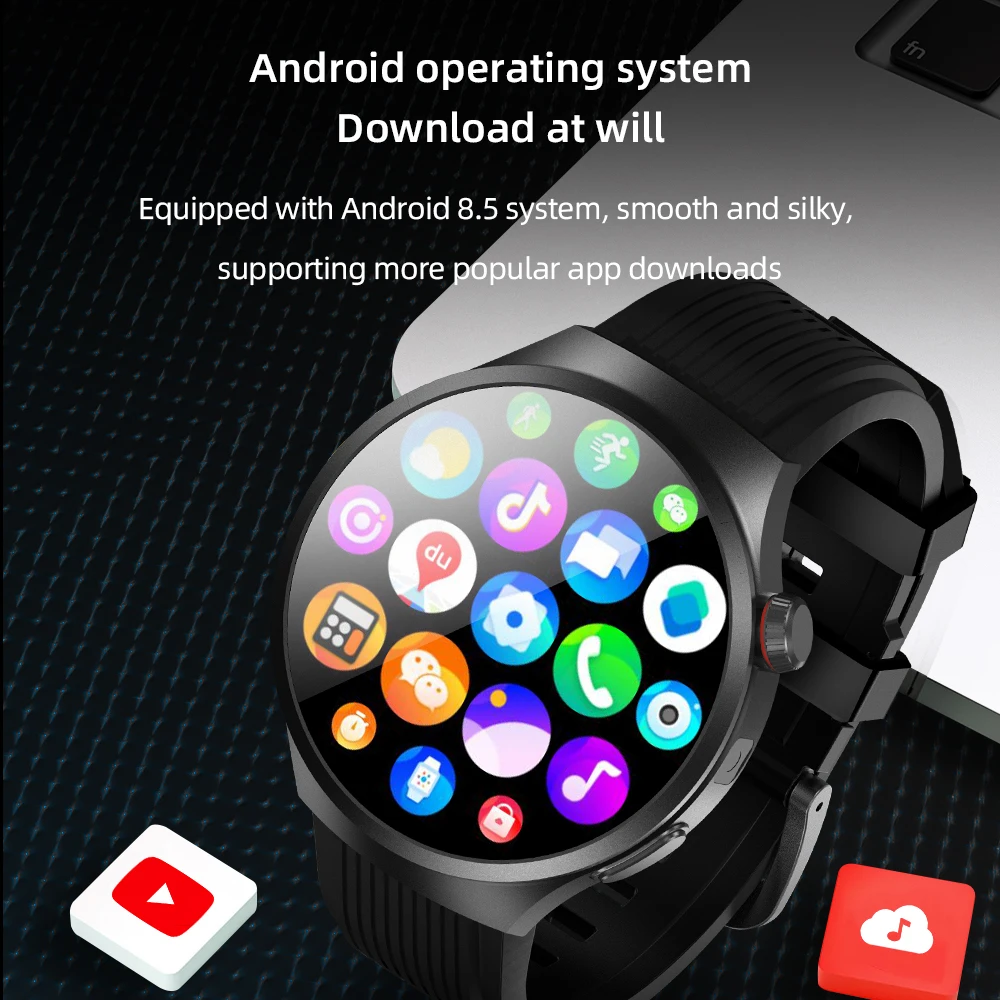4G كامل Netcom VP30 Smartwatch أندرويد 10.0 1.75 بوصة Amoled 500W HD كاميرا مراقبة الصحة GPS WIFI المكالمة العالمية ساعة ذكية