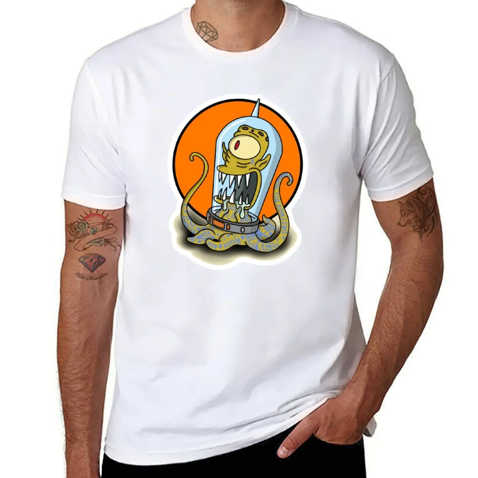 

Alien Kodos Tattoo T-Shirt funny t shirts dark humor t shirts for man slim fit T-Shirt