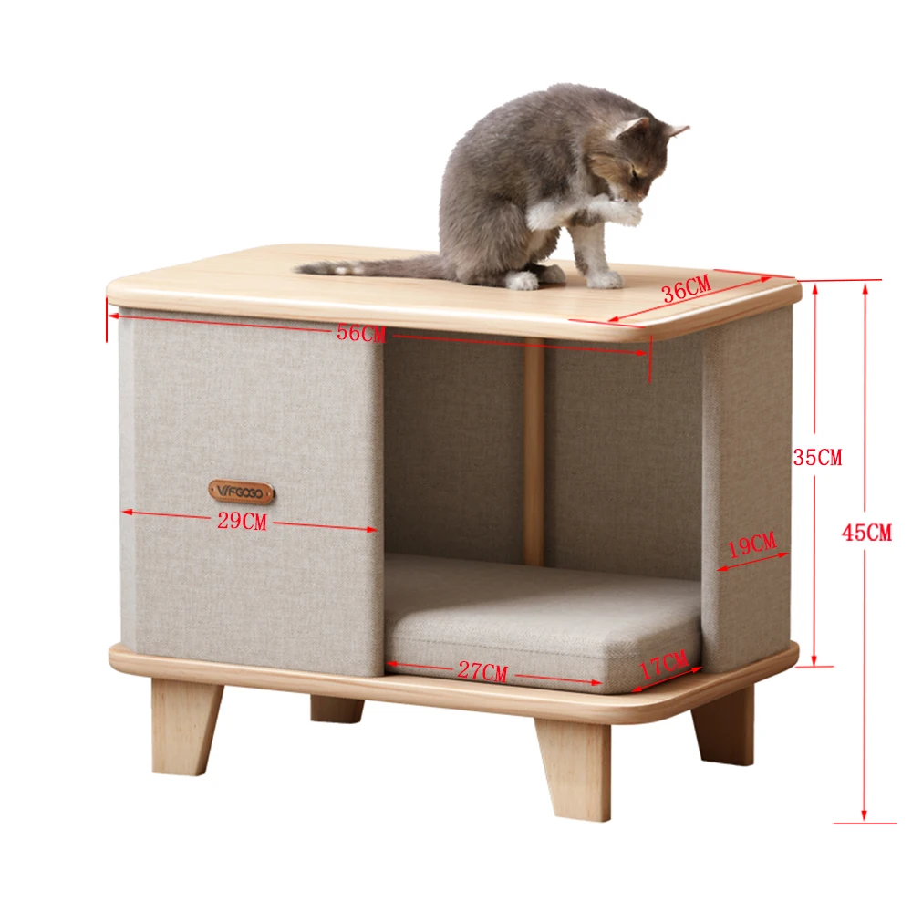 Multilayer DIY Splicing Cat Climbing Frame with Closed Cat Bed Scratch Post Cat Tree Tower House for Indoor Cats Pet Furniture