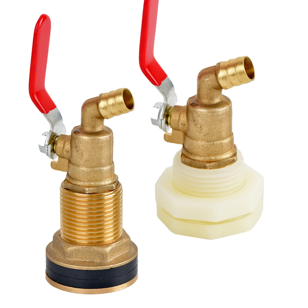 1000 L IBC Tank Adapter S60X6 Thread To 10mm Hose Fitting Brass Faucet Valve For Outdoor Water Tanks