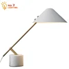 포스트모던 미니멀리스트 디자이너 대리석 기본 테이블 램프 LED E27 블랙/화이트 책상 조명 홈 장식 연구 독서 사무실 침실 1