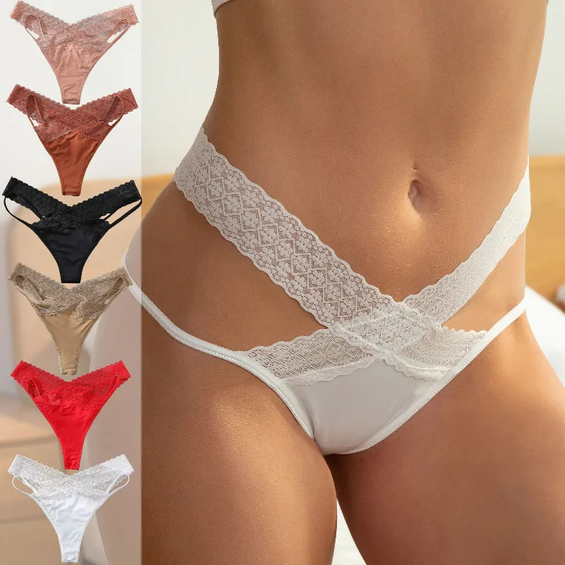 

3pcs Women's Lingerie Sexy Lace Underwear Strap Design Sexy And Charming Women's Clothing Close Fitting Clothing