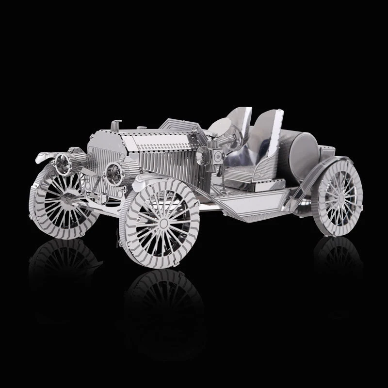 ヴィンテージメタル3Dジグソーパズルモデルキット,レーザーカット,子供向けジグソーパズルおもちゃ,DIY