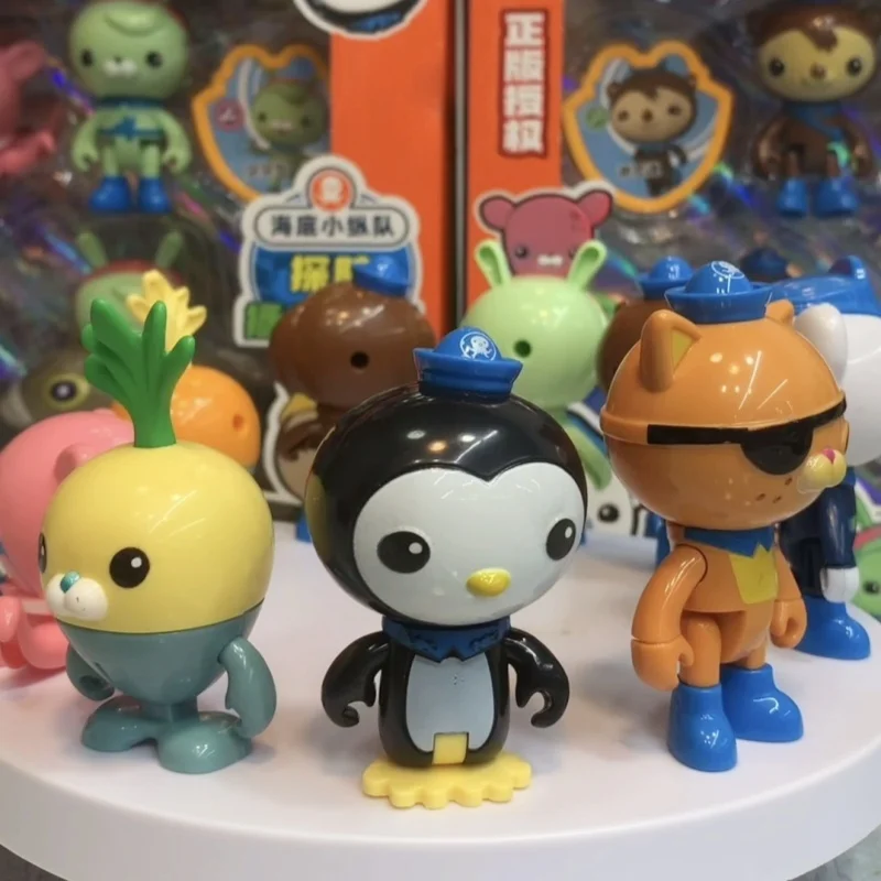 Hot A Set Of Octonauts Figure Barnacles Kwazi Peso Dashi Anime Action Figurine Model Toy Shield Abs Child's Enlightenment Doll