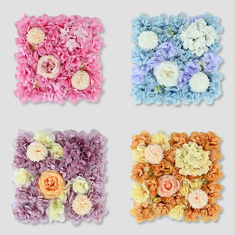 

9Pcs Outdoor Advertisement Artificial Flowers Wall Panels For Decoration Silk Flowers Panel Home Christmas Party Backdrops Decor