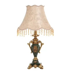 European style living room sofa coffee table couple retro American country creative warm bedroom study bedside lamp WF109