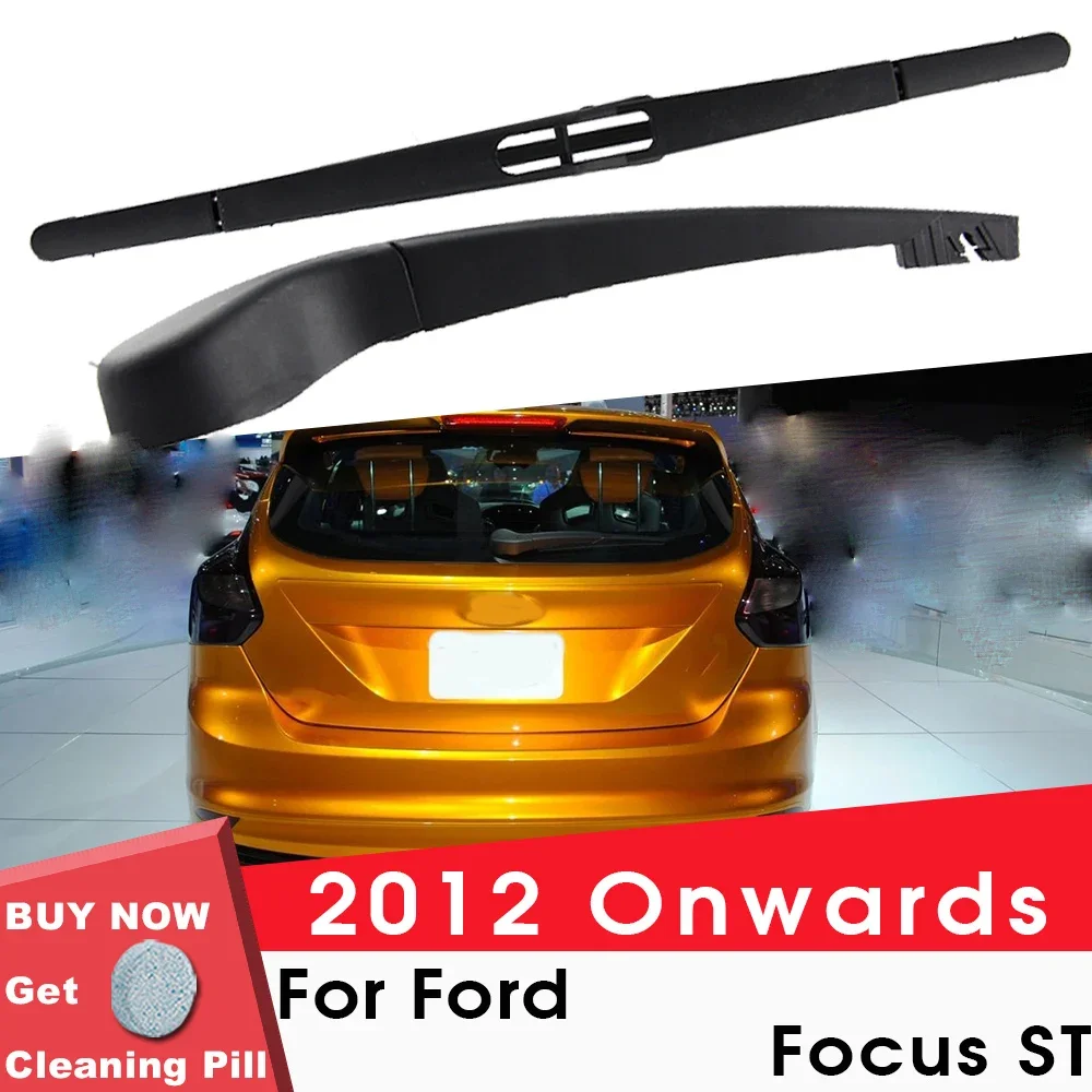 BEMOST Car Rear Windshield Wiper Arm Blades Brushes For Ford Focus ST 2012 Onwards Hatchback Windscreen Auto Styling