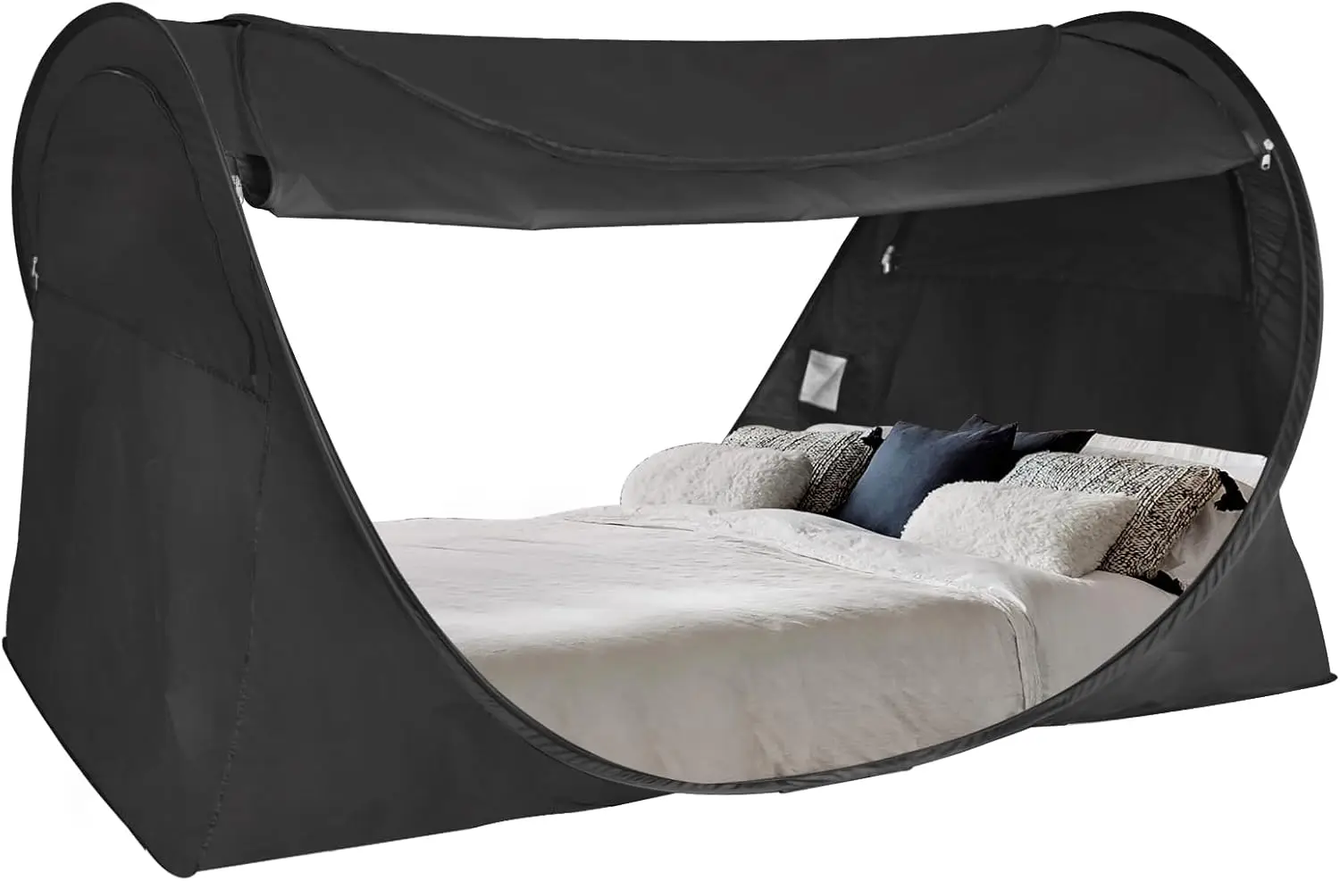 Alvantor Privacy Pop Up Bed Tent For Twin Bed, Easy Setup Blackout And Breathable Mesh Bed Canopy Lightweight Portable Sleep