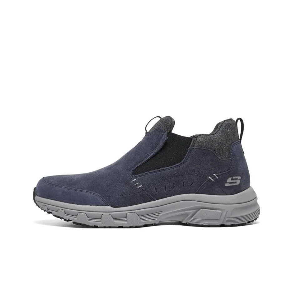 Skechers Casual Textile, Leather Low top Casual Shoes Men's Marine Blue 237283C-NVGY