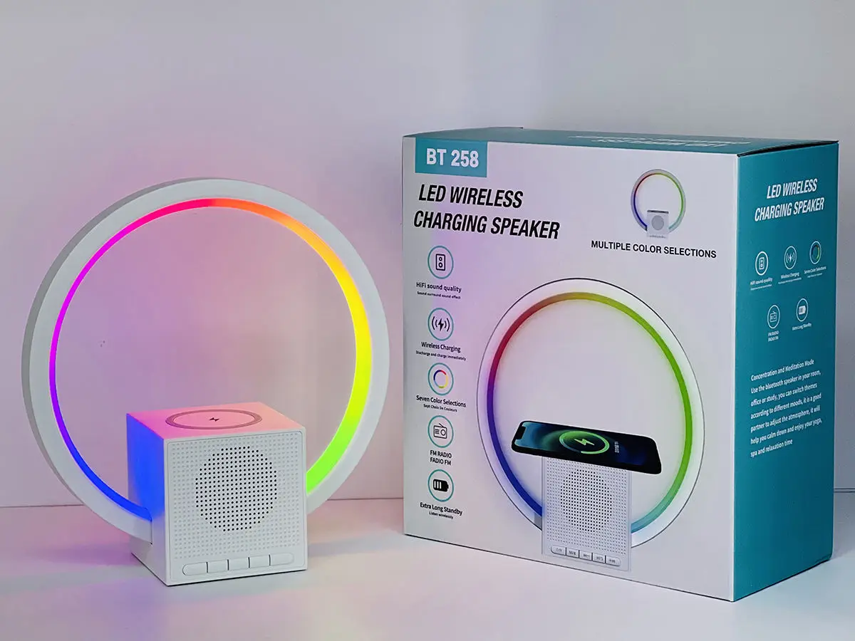 Smart Ambience Light Bluetooth Speaker Wireless Charger
