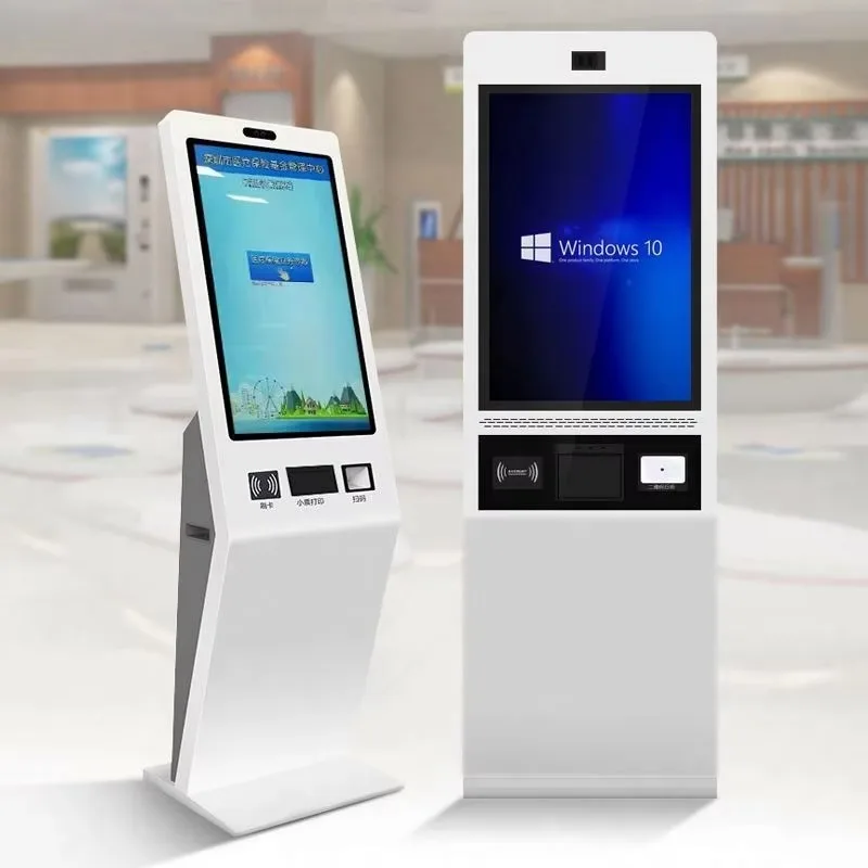 Self Service Lcd Monitor Self-service Machine Queuing Ticket Number Kiosk Machine Wireless Queue Call Machine