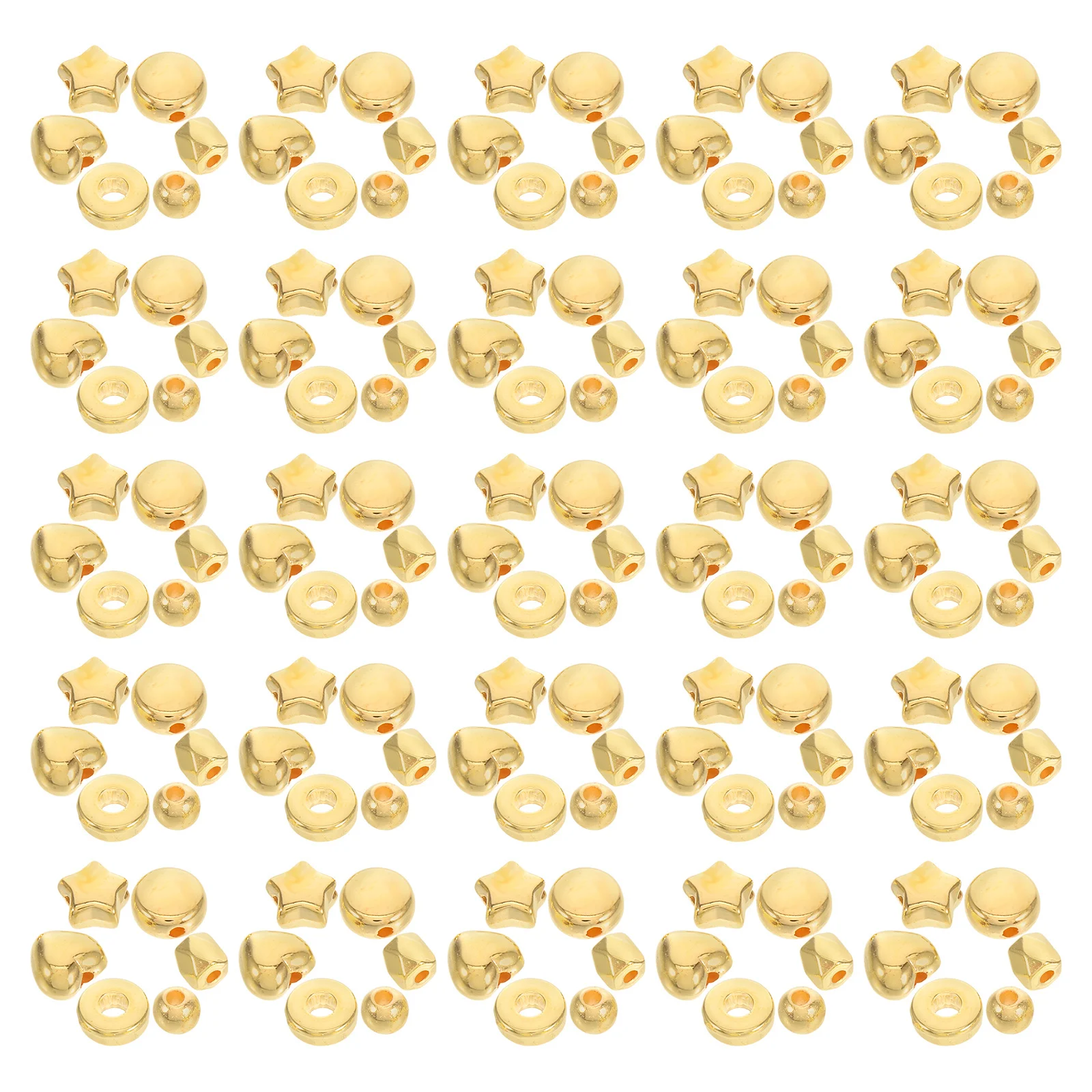 

1Set Plastic Round Spacer Beads Large Hole Polished Finish for DIY Jewelry Making Bracelets Necklaces Craft Materials