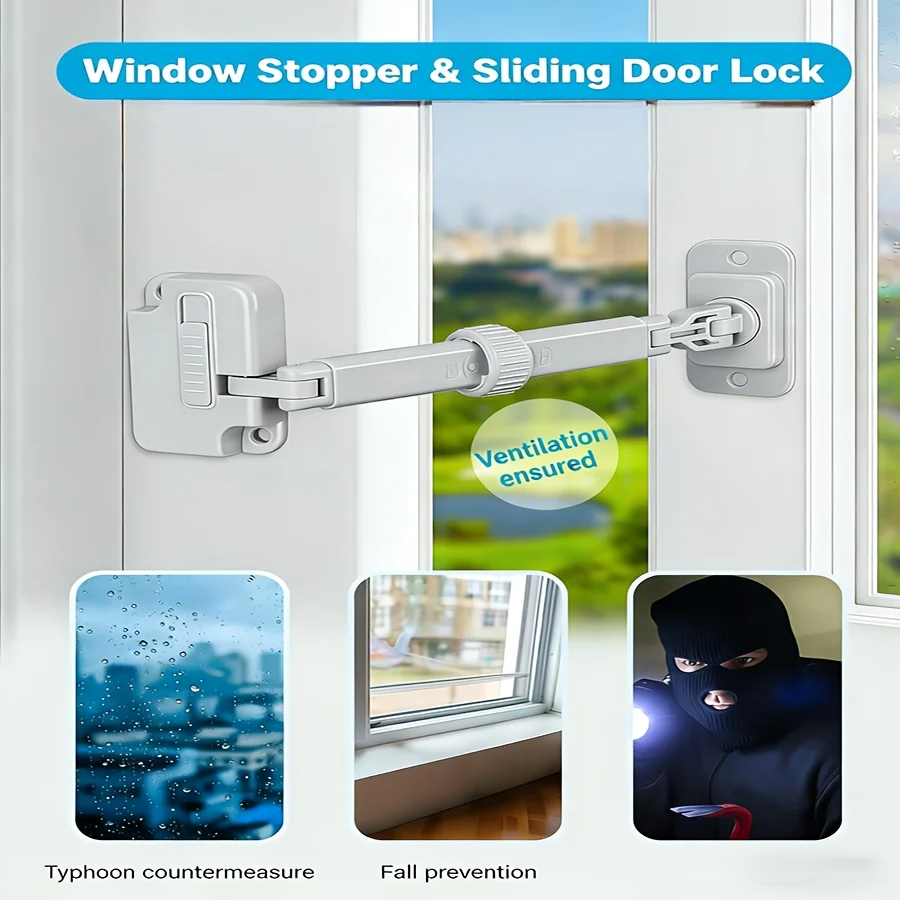 

1 шт. Детские замки-фиксаторы для окон, защита от разрушения, без сверления, для окон и дверей, средства защиты детей