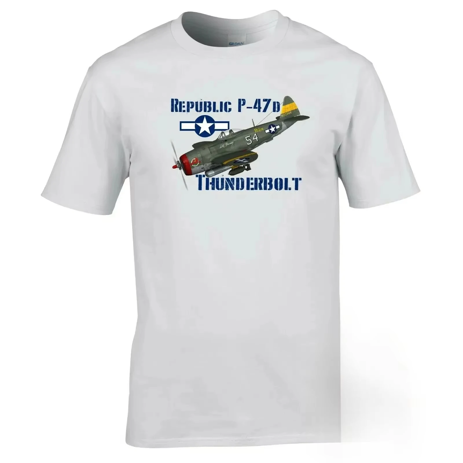 2026 New US Air Force P47 D Thunderbolt Fighter Aircraft T-Shirt. Premium Cotton Short Sleeve O-Neck Mens T S