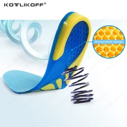 Plantillas de Gel de silicona para el cuidado de los pies para fascitis Plantar, plantillas deportivas para correr, almohadillas de absorción de impacto, plantilla ortopédica para arco