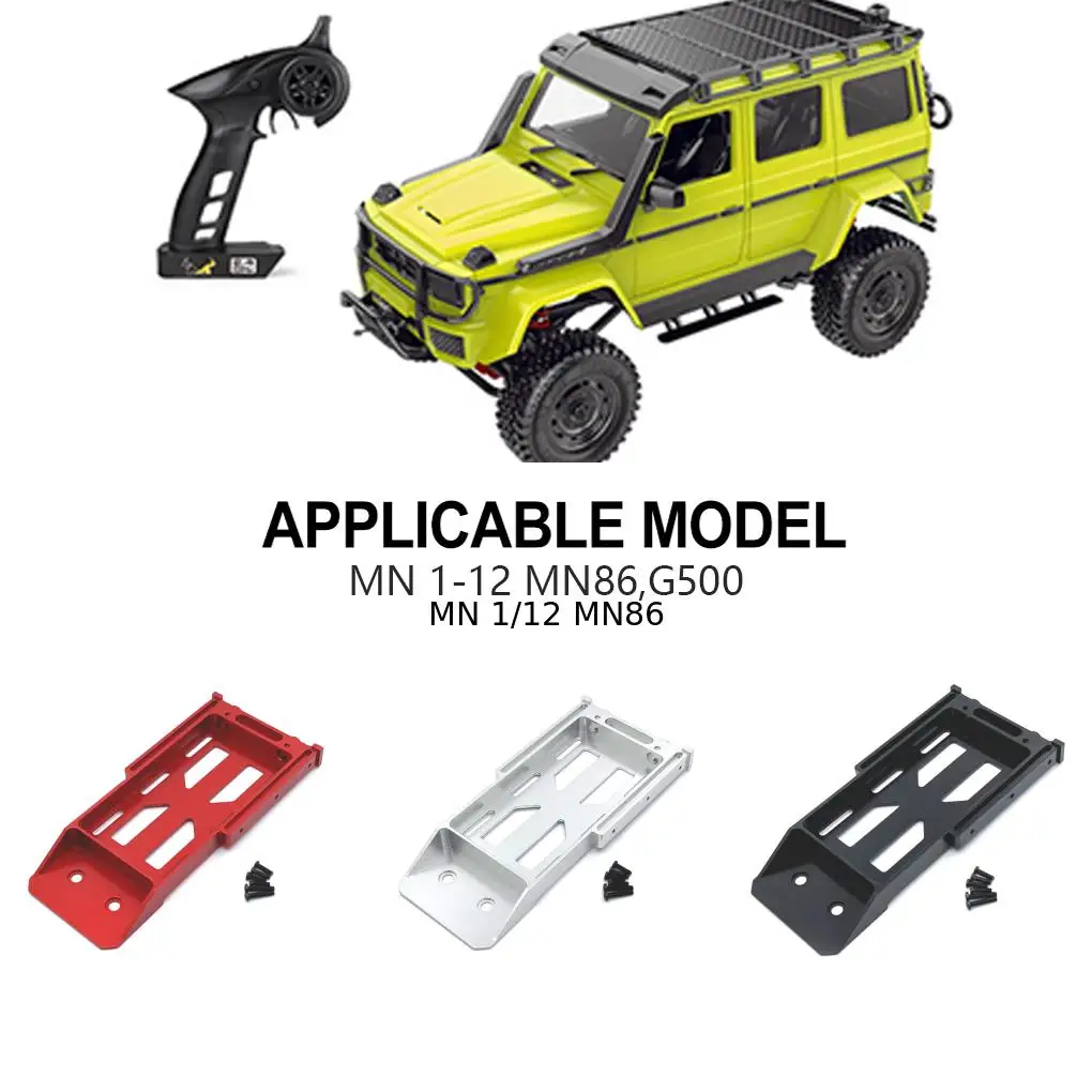 Aluminiowy uchwyt mocujący baterię o wysokiej wytrzymałości do samochodu RC 1/12 MN MN128 MN86 G500, część zamienna, akcesoria do samochodów RC.