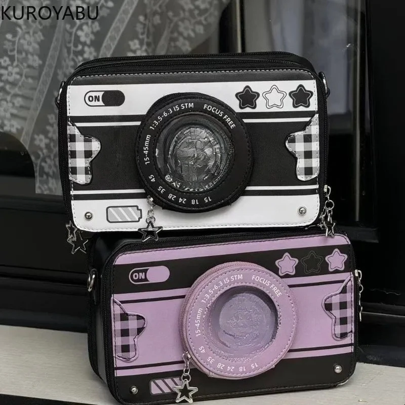 

Sweet Fashion Y2k Bag Lolita Style Girl Transparent Bag Preppy Style Shoulder Crossbody Bags Kawaii Display Japanese Handbag