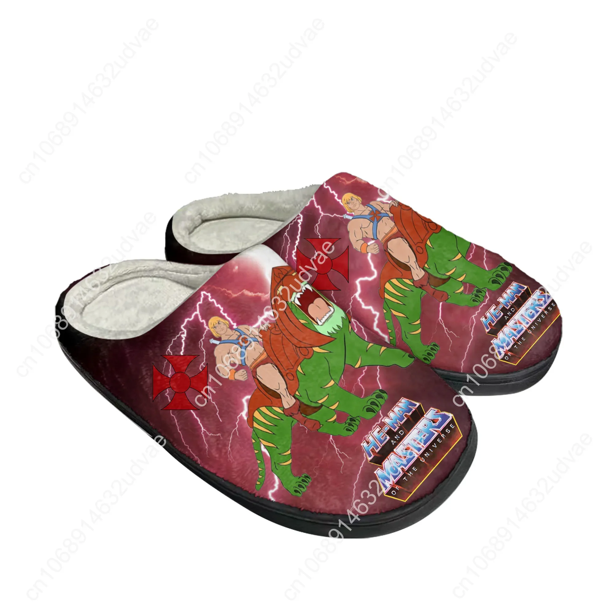 He-Man Masters of The Universe Cotton Slippers Mens Womens Sandals Plush Casual Keep Warm Slipper Custom Home Shoes