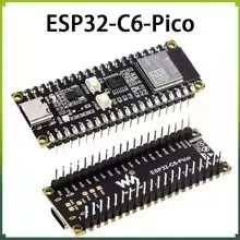 Waveshare ESP32-C6-Pico ESP32 C6 WiFi 6 Development Board with ESP32-C6-MINI-1 Module for Raspberry Pi Pico ESP-IDF/Arduino