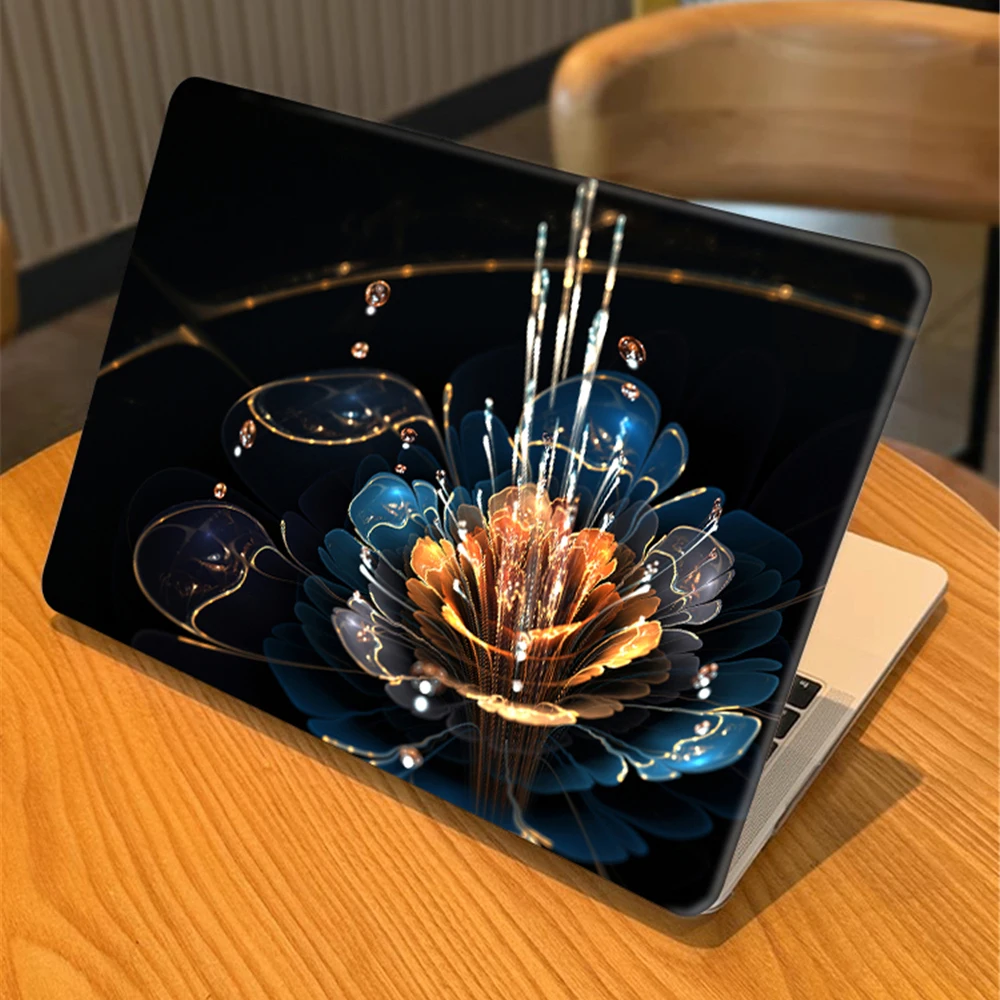 Funda de portátil con patrón de flores para MacBook Air 13 M4 2025, Funda M3 A3113 2024 Air 13,6, Funda para Pro M2 13 14 16 M4 Max, Funda estampada