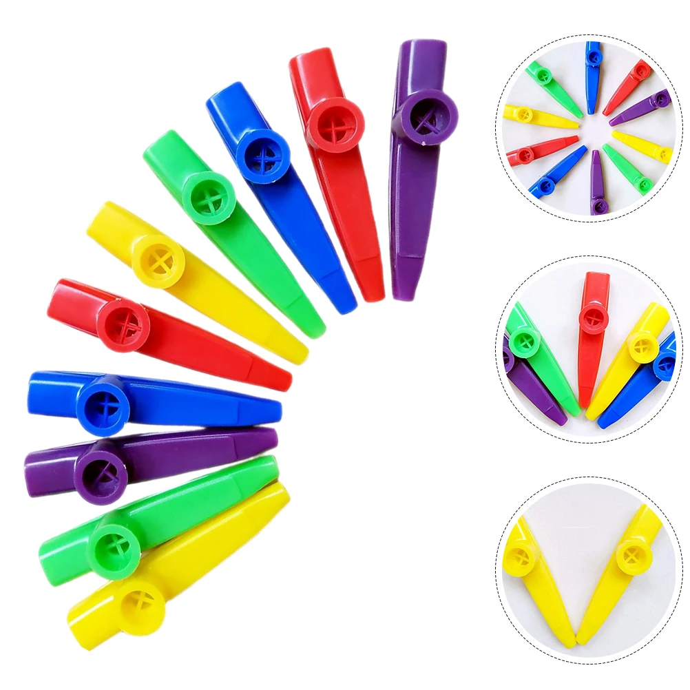 

Kazudi Children's Musical Instruments Kazoo Bulk Percussion Flute Mouth Kazoos Plastic Fun for Kids Electric