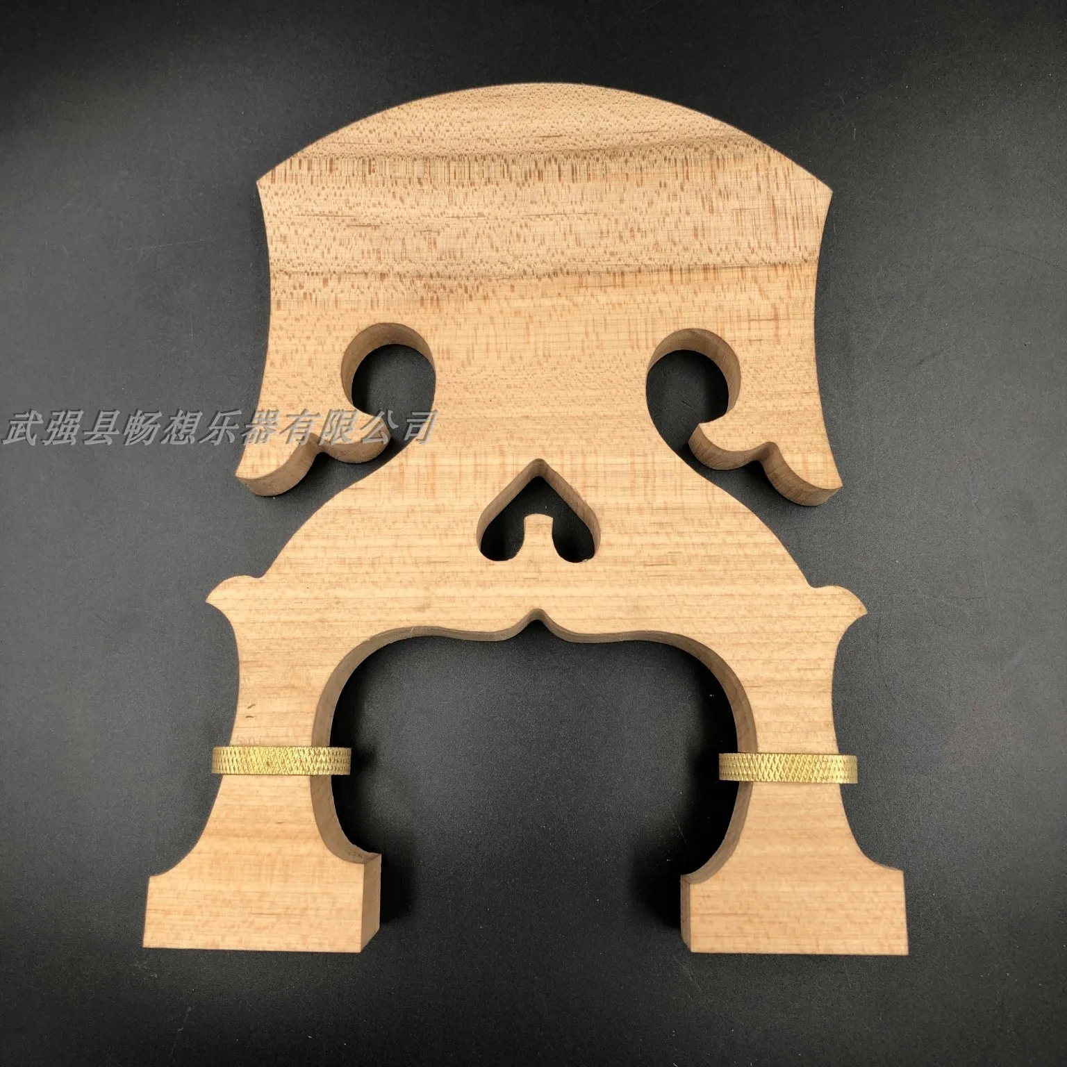 Aged Maple wood 3/4 Upright Bass Baroque style Adjustable Height Double Bass Bridge Brass adjusters