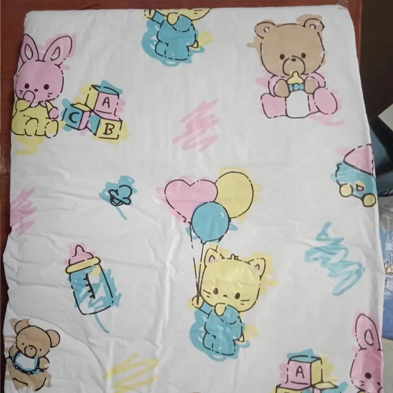

ABDL одноразовые подгузники с милым мультяшным узором для взрослых, DDLG, герметичные подгузники с высокой впитывающей способностью, мягкие дышащие трусики