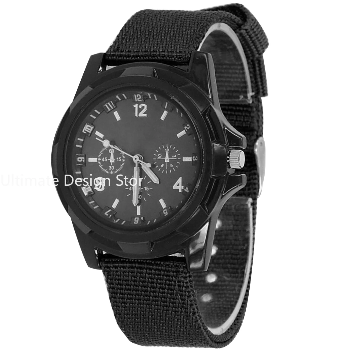 Fashion Waterproof Men Quartz Watch Soldier Canvas Strap Fabric Analog Wrist Watches Sports Wristwatches Clock