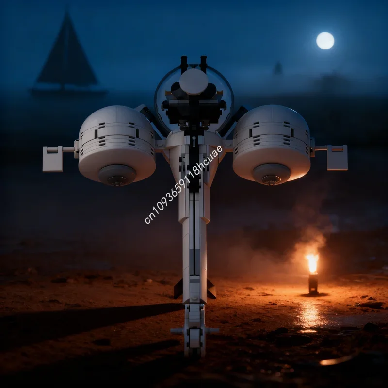 435ピース-moc-宇宙船映画「オブリビオン」カーモデル-組み立てブロック-建築玩具-創造教育-フェスティバルギフト-アイデアブリック