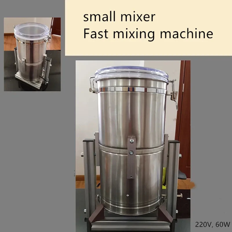 Mini Mixer 1-3KG Capacity Lab Use Powder Particle Mixing Machine Rapid Mixing Restaurant Seasoning Mixer
