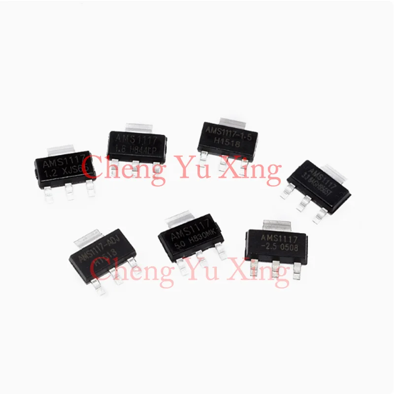 

AMS1117-3.3V 1.2/1.5/1.8/5.0v/ADJ IC SOT-223 10PCS