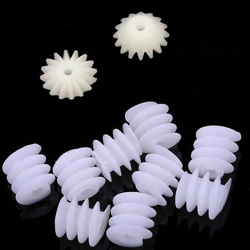 0.5M Plastic Gear Toy Model Car Shaft Motor Transmission Pinion  Worm Gear Helical Gears