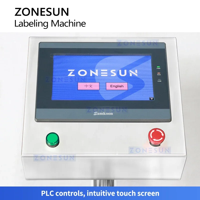Zonesun Automatisierter Röhrenetikettierer, leerer Röhrenetikettenapplikator, Etikettiersystem für unversiegelte Röhren, ZS-TB160H