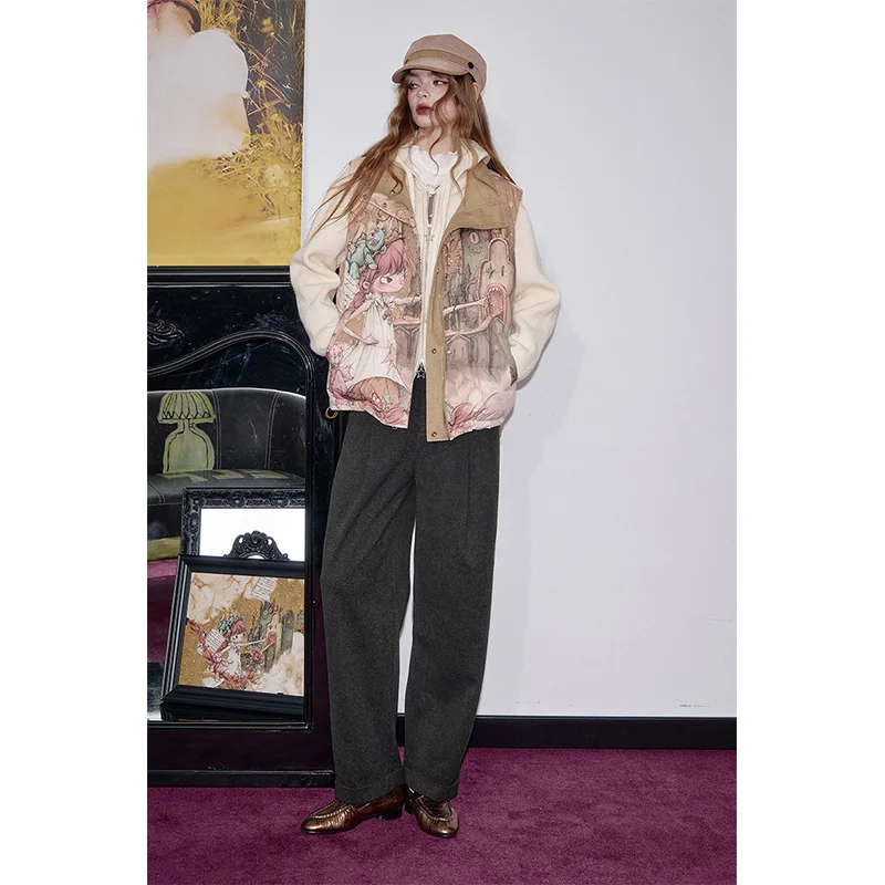 ELFSACK 2025 Winter New Arrivals Casual Straight Leg Solid Color Versatile Dress Pants For Woman