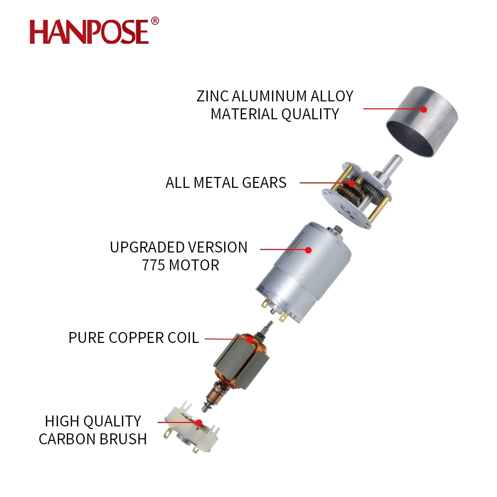 Motor de husillo eléctrico para taladro, herramienta con cepillo DC 795, 24V, 80W, 150W, 288W, 775, dos rodamientos de bolas