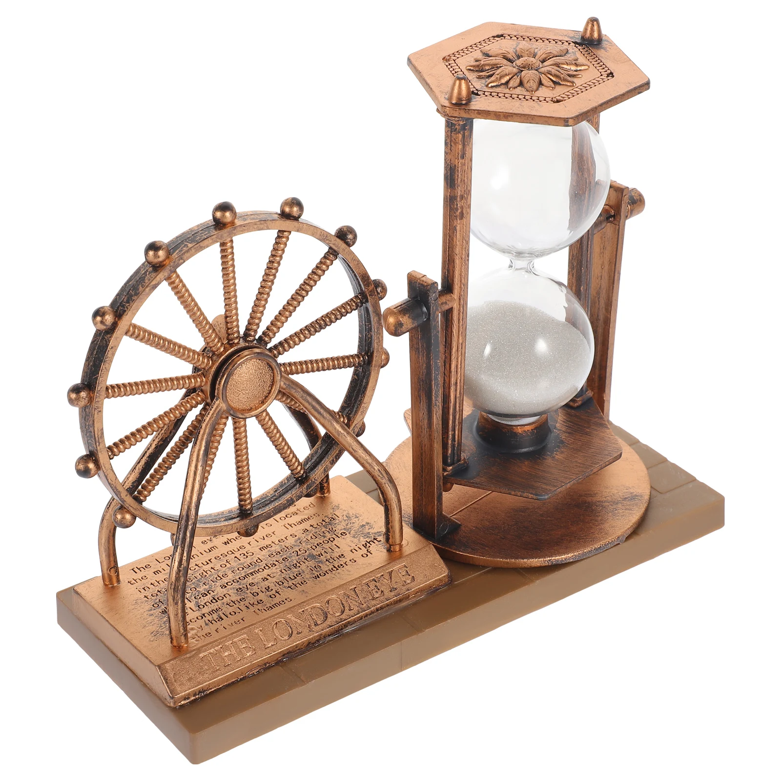 

Ferris Wheel Hourglass Vintage Home Office Decor Desktop Creative Design Durability Gift Idea Coffee Shop Accessories