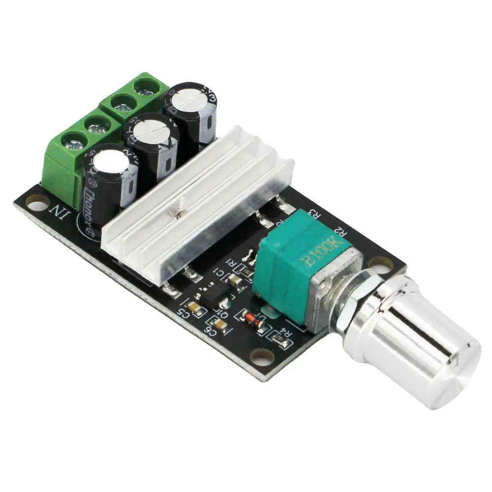 DC 6V 12V 24V 28VDC 3A 80W PWM Motor Speed Controller Regulator Adjustable  3A Motor Speed Controller Mute Large Torque Motor