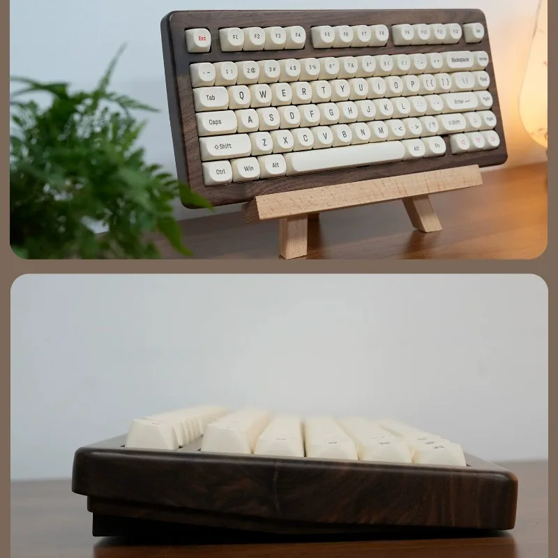 Sky75 Tofu Walnut Mechanical Keyboard Kit Custom Hot-swap RGB Gasket Wireless Tri-mode Bluetooth Wooden Gaming Keyboard Gifts