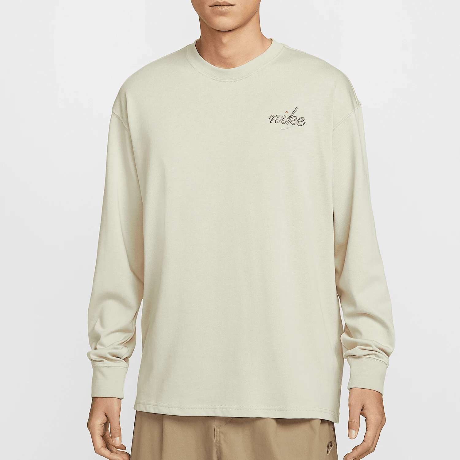 

Nike genuine Sportswear Men's Loose Breathable Long Sleeve T-Shirt HQ8166-2348