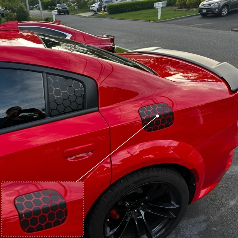 Honeycomb JDM Racing Vinyl Stickers 72PCS Waterproof Decals for Car Bumper Fuel Tank Cover Window Body Decoration