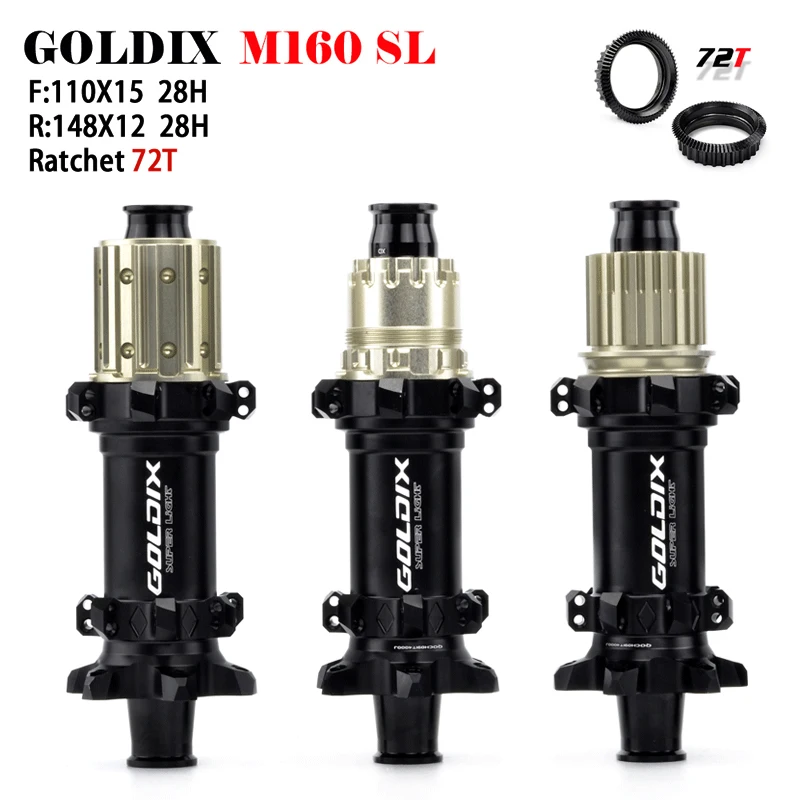 

GOLDIX M160 Super Light MTB BOOST Hub 6 Bolt Center Lock Disc 28H Ratchet 72T Mountain XD Class Bike Hub for SHIMANO 11 12 Speed