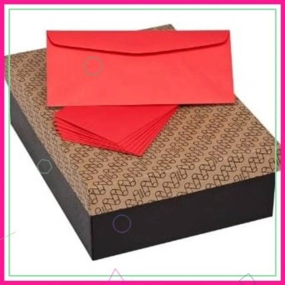 

Red #10 Commercial Envelopes, 24lb Vellum Finish, 4-1/8" x 9-1/2", 500 Pack