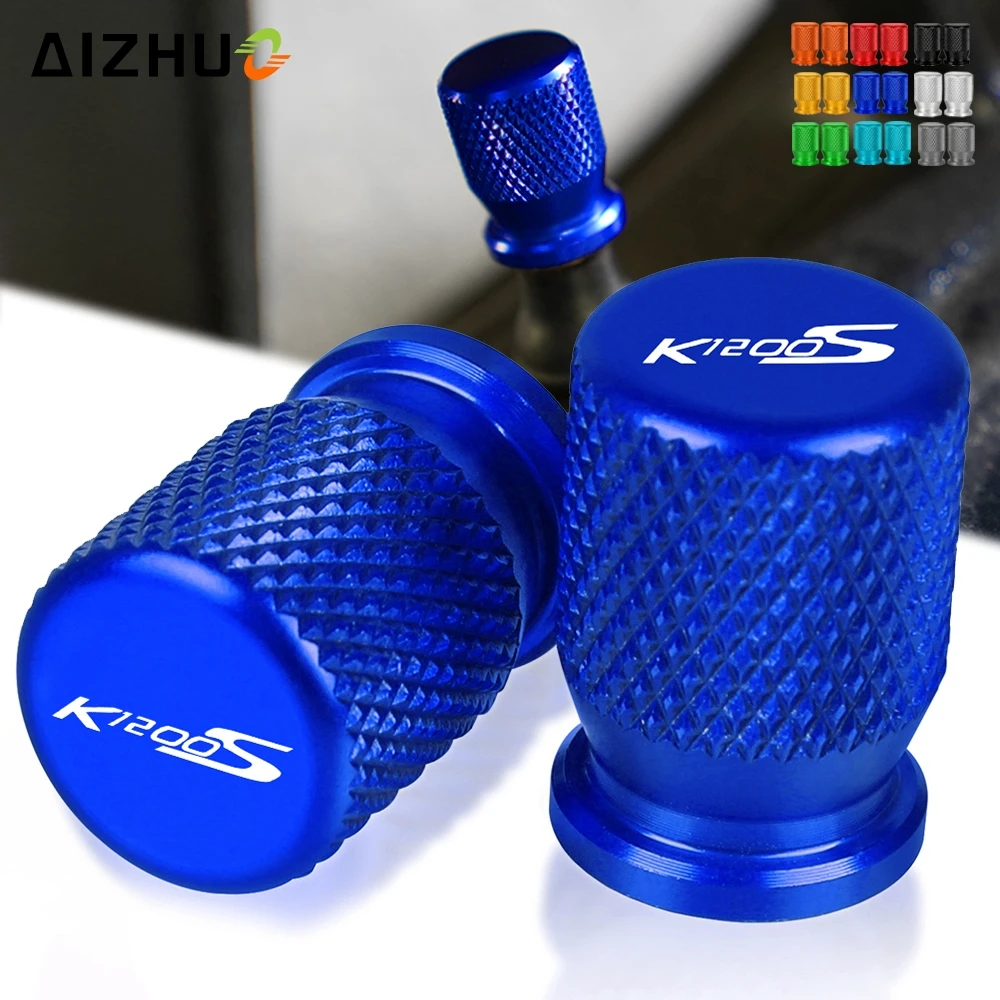 Motorcycle CNC Vehicle Wheel Tire Valve Stem Cap Cover FOR BMW K1200S 2004-2008 2007 2006 2005 K1200 S Universal Accessories 2PC